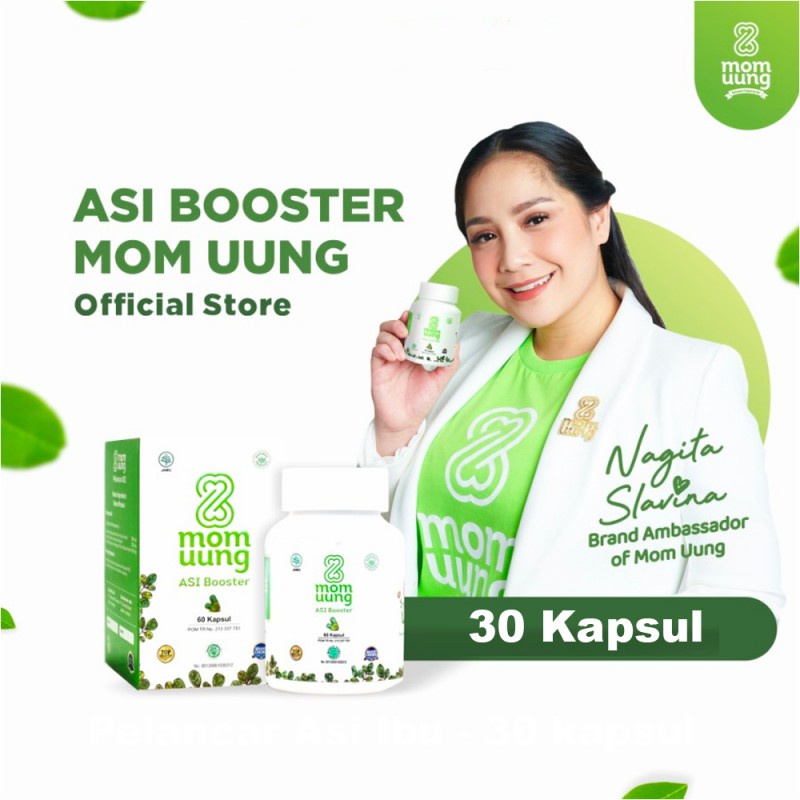 Mom Uung Asi Booster Pelancar Asi Herbal BPOM Halal - Isi 30 kapsul