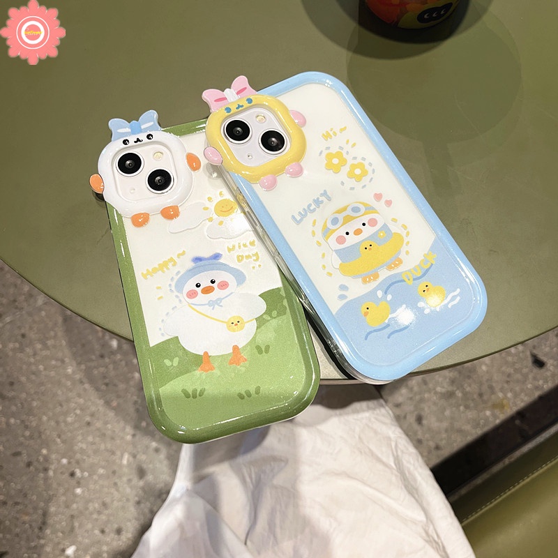 Soft Case Motif Kartun Bebek 3D Untuk Realme C21Y C15 C31 C21 C25Y C25 C35 C12 C33 9 9Pro + C20A C30 C25s 8 8Pro 7 C17 C11 C3I 62 C20