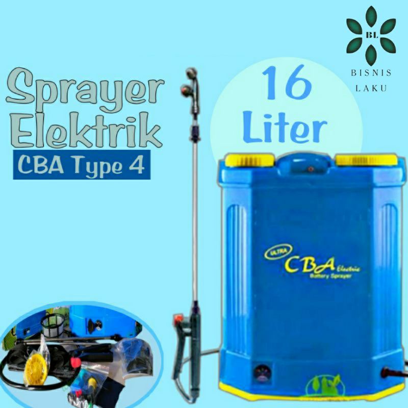 (CBA TYPE 4) Tangki Sprayer Elektrik CBA Ultra 16L type 4 Ringan Kuat Untuk Semprot Hama/ SPRAYER ELEKTRIK CBA 16LITER/ SPRAYER CBA ELEKTRIK/ CBA SWAN YOTO