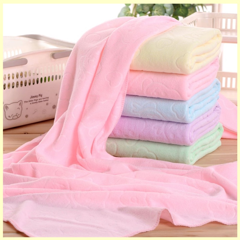 handuk mandi dewasa hancuk bayi lembut microfiber 70x140 35x70 daya serap tinggi