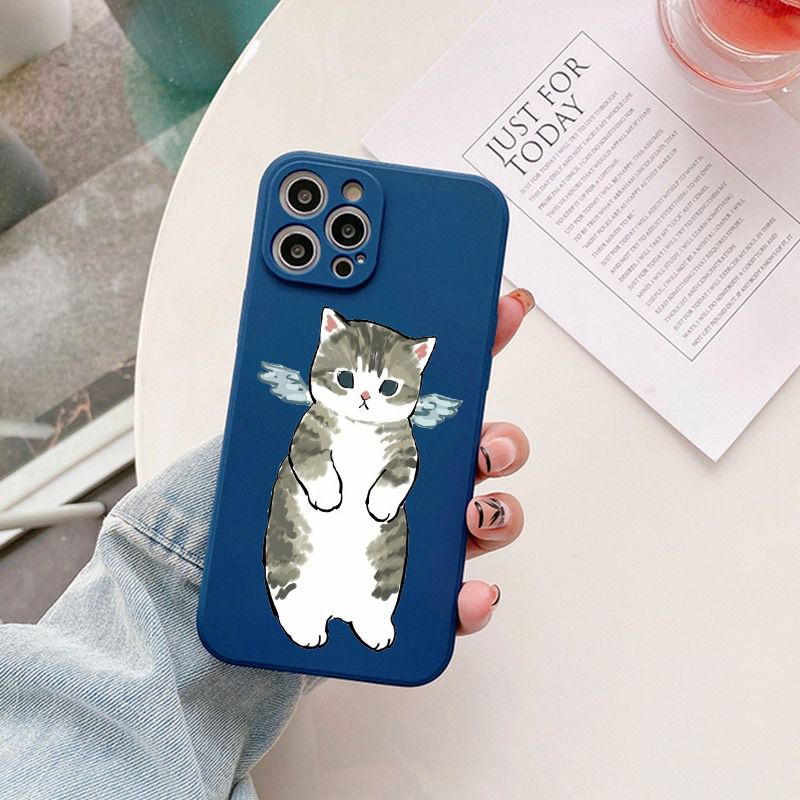 Softcase lucu  motif kucing BB32 for Iphone 6 6s 6g 6+ 6s+ 7 8 7+ 8+ X Xs 11 12 13 14+ Plus Pro Max