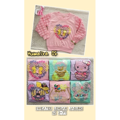 Sweater lengan JAGUNG IMPORT YUANFENG