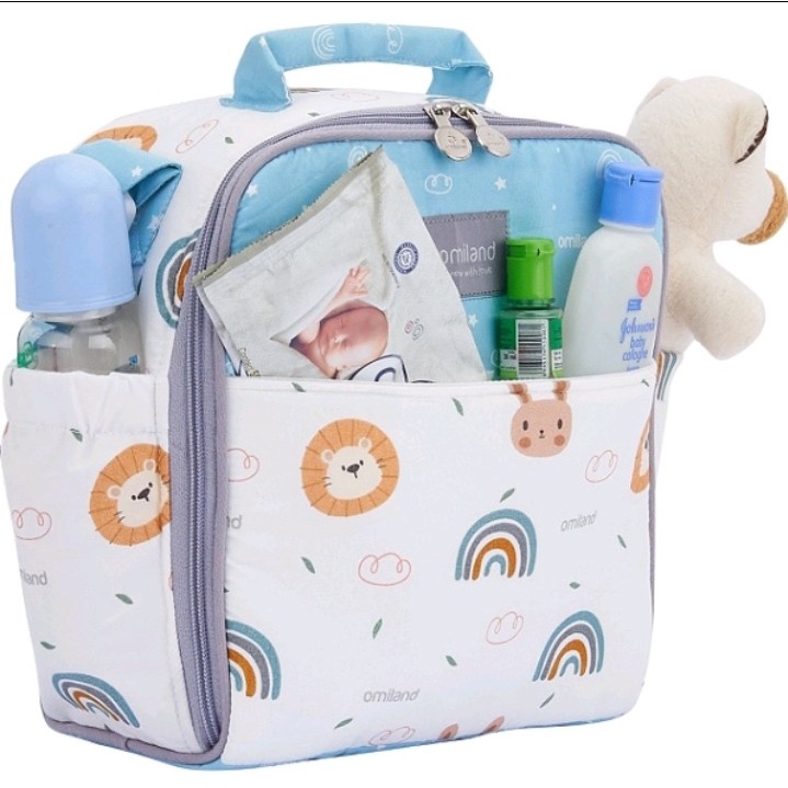 Omiland Tas Bayi Kecil Saku Print Rainbow Series - OB 28171-2