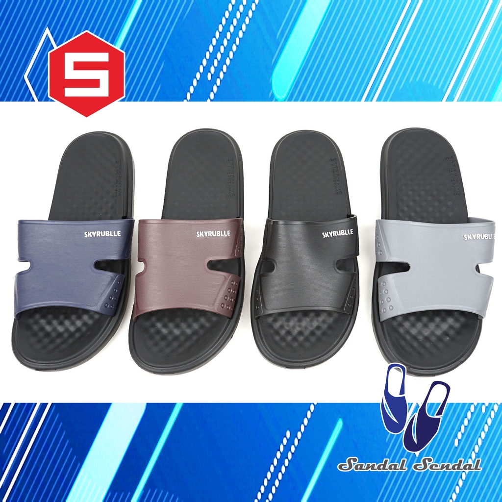 Sandal Fashion Pria / Selop SKYRUBLLE 403 HTM/WRN