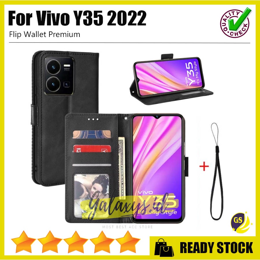 Flip Case VIVO Y02S Y22 Y16 2022 Y35 2022 VIVO V25E V25 2022 V25 PRO 2022 Leather Cover Wallet Kulit Sarung Dompet Casing