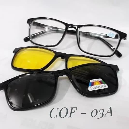 TREND KACAMATA MINUS FREE CLIP ON POLARIZED DAN CLIP ON NIGH DAY KACAMATAMIN ORIGINAL