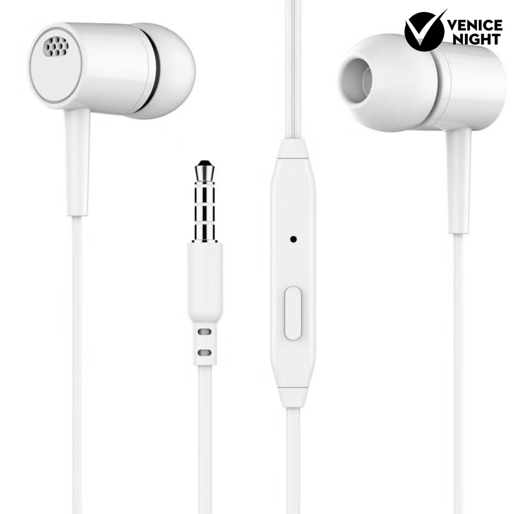 (VNEP) (Berkabel) D21 Universal 3.5mm Dual Speaker Heavy Bass Dynamic In-ear Sport Earphone