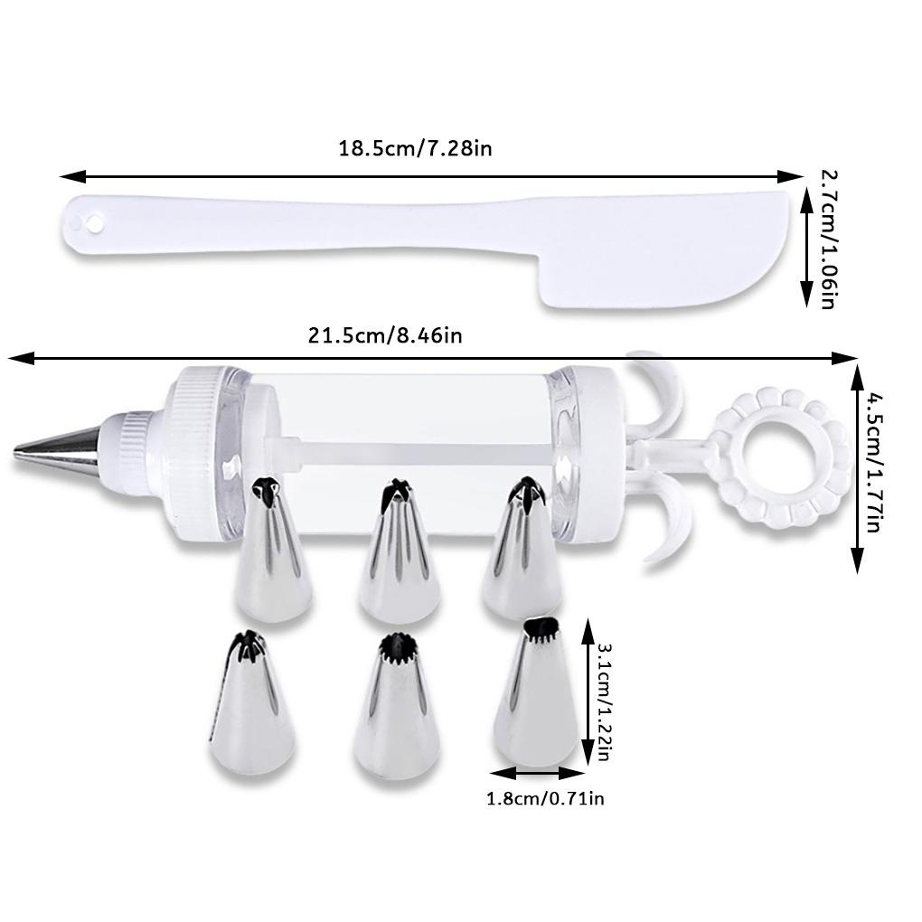 Cookie Press Kit Pembuat Biskuit Dekorasi Tips Pastry Icing Pen DIY Dapur