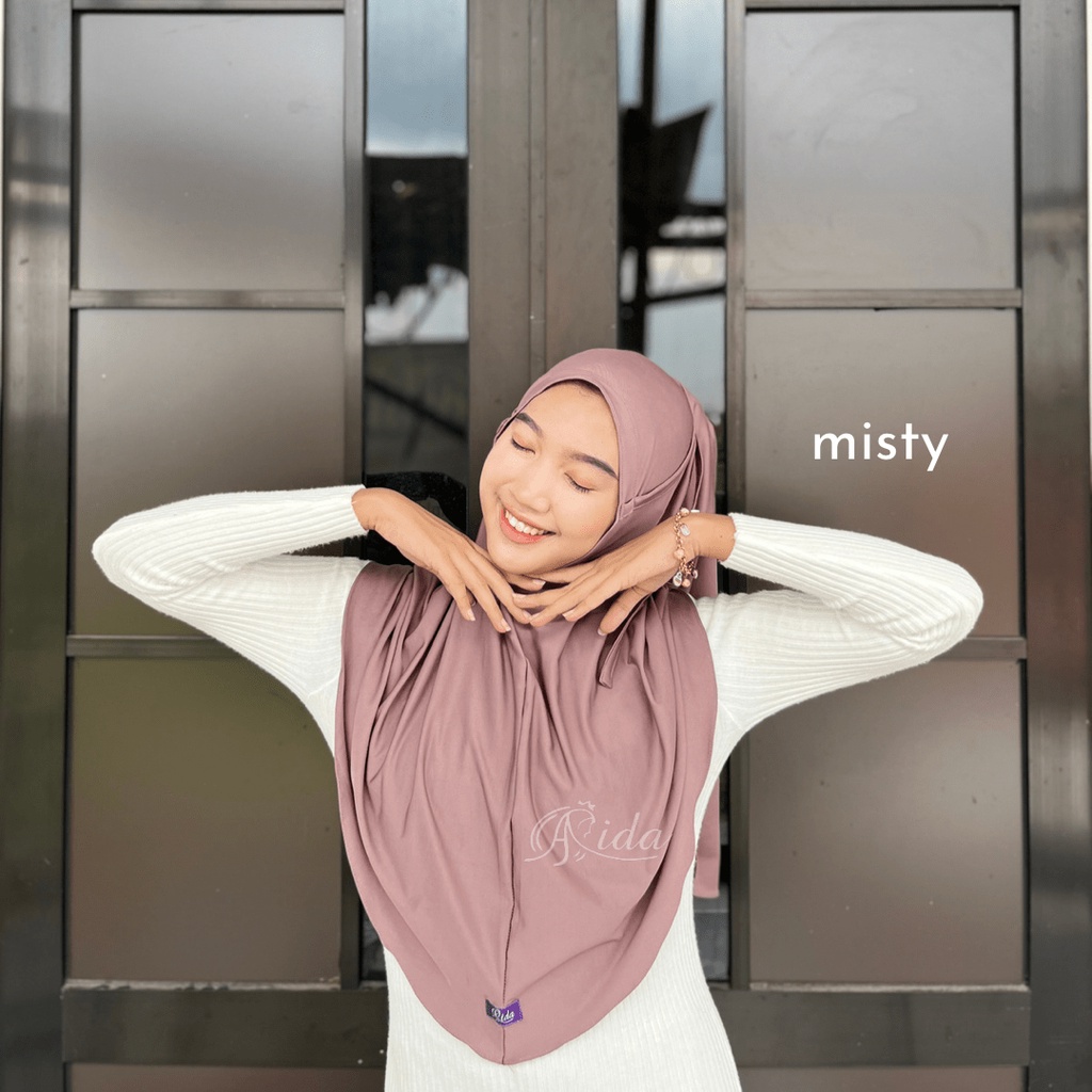 BERGO ALUNA Bergo Maryam Jersey Tali Premium