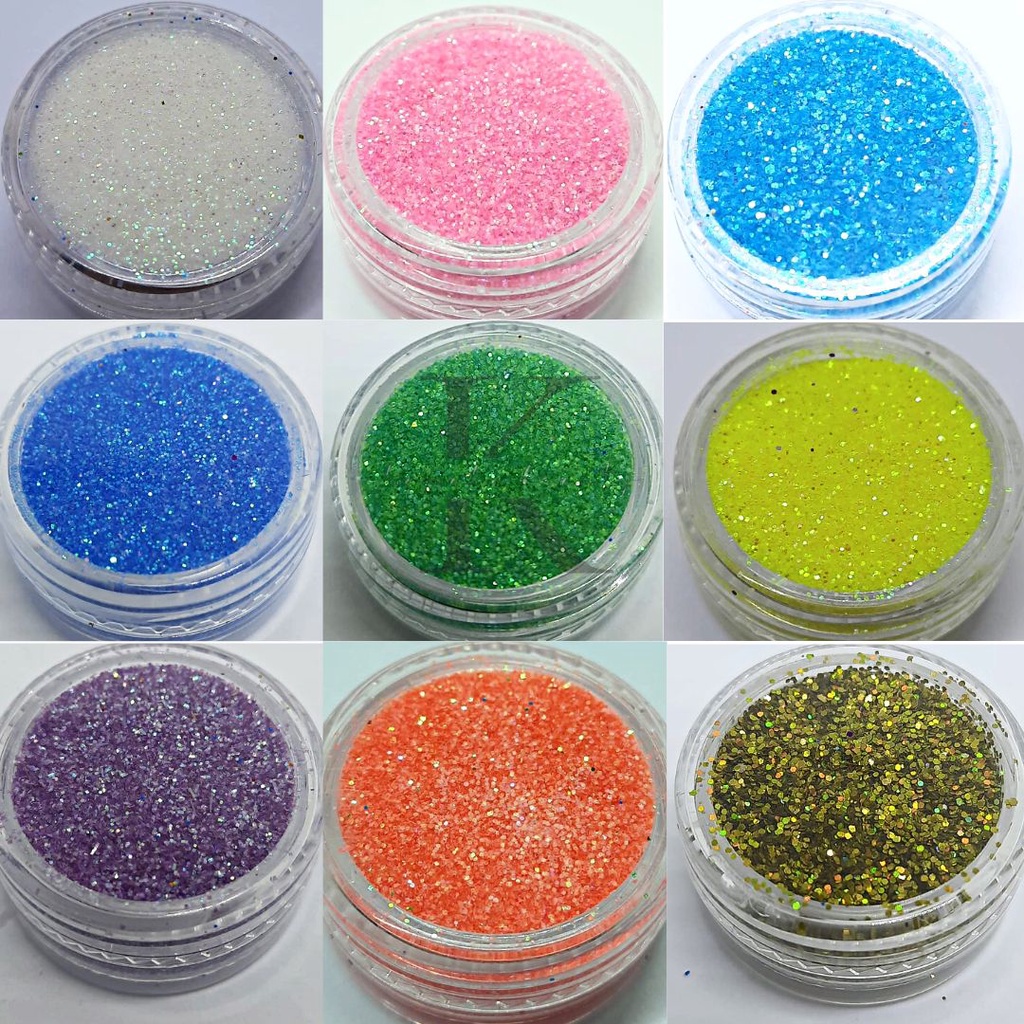 Glitter Powder Basic/ Serbuk Glitter Halus/ Bubuk Glitter Decoration Nail art