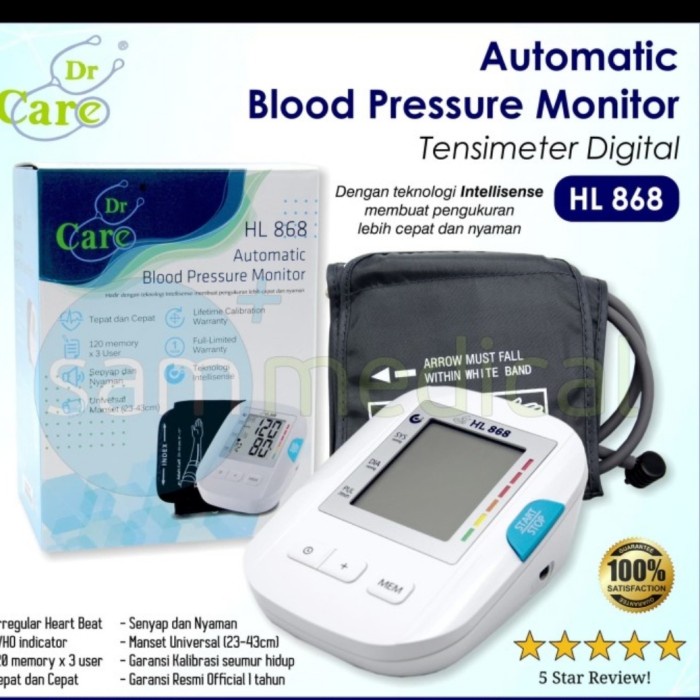 Alat Tensi Tekanan Darah Digital Dr Care Hl 868/Tensi dr care