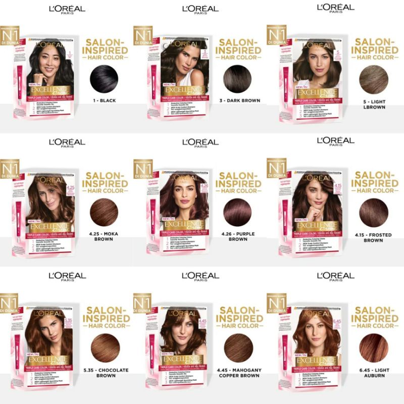 LOREAL Paris Excellence Creme - Cat Rambut