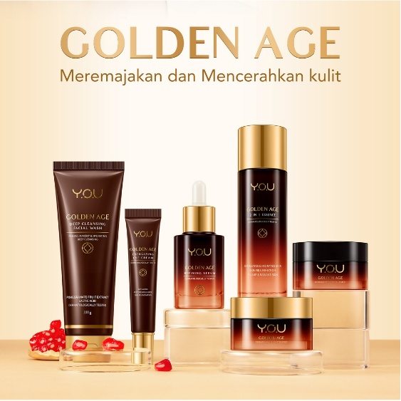 YOU Golden Age Illuminating Day Cream 30g |Skin Care Krim Wajah Anti Aging | SPF 30 PA+++
