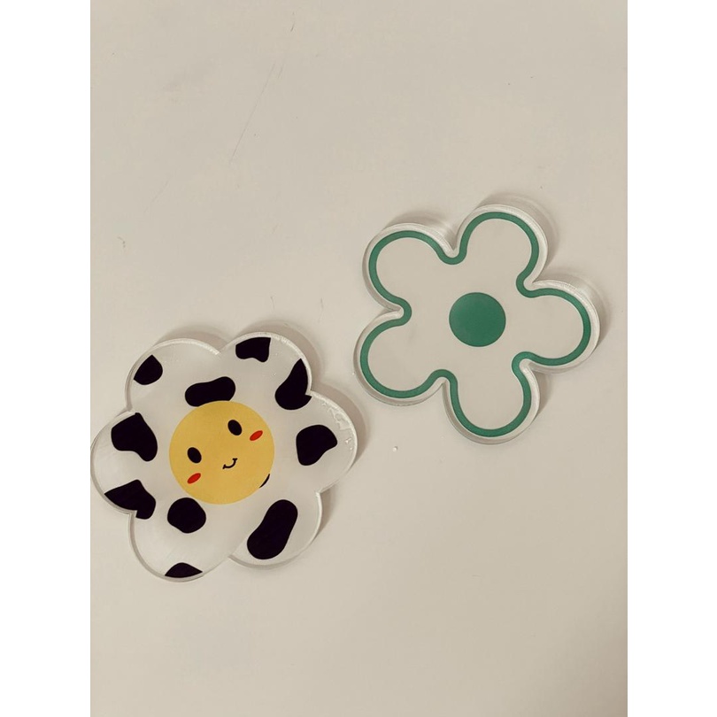 Tatakan gelas akrilik print motif Lucu custom proses cepat