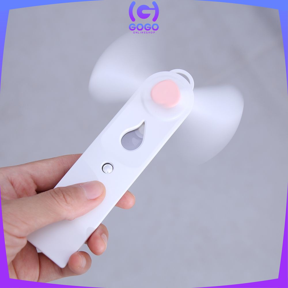 GOGO-K64 Kipas Angin Nano Spray USB Portable Kipas Angin 2 in 1 dengan Humidifier Pocket Fan USB Rechargeable