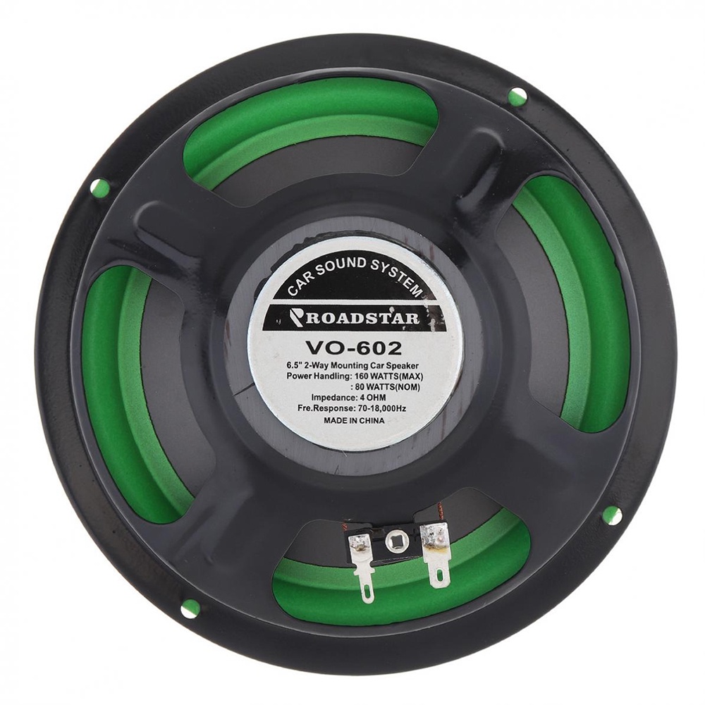 ROADSTAR Speaker Subwoofer Mobil HiFi 6.5 Inch 160W 1 PCS - VO-602 - Green