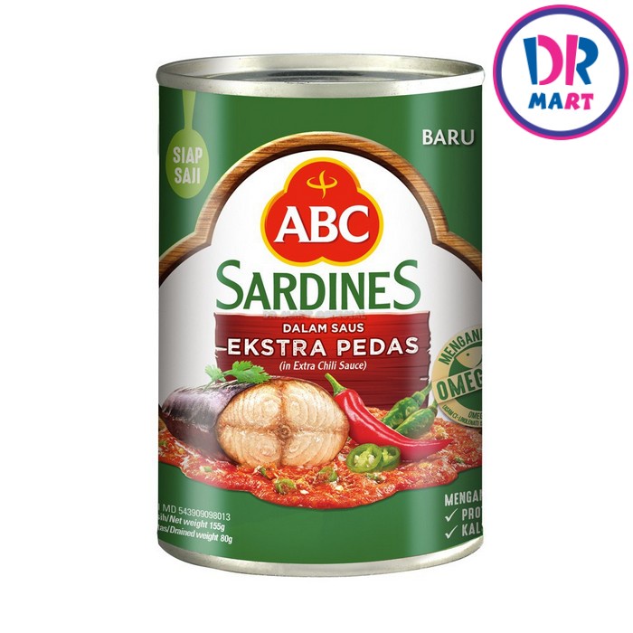 

ABC Sardines Saus Ekstra Pedas 155g