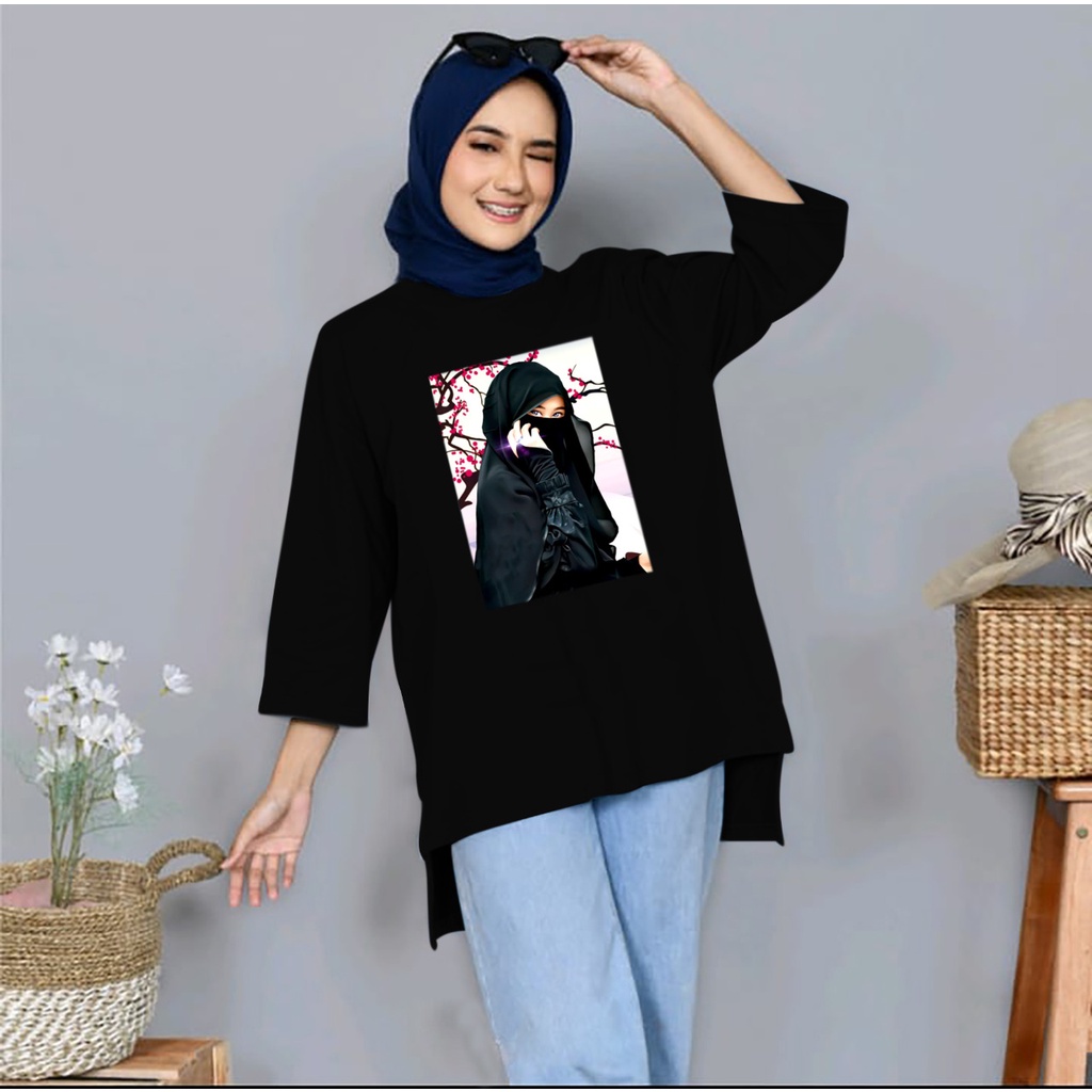 TUNIK HIJAB SAKURA JUMBO XXL~TERBARU TUNIK OVERSIZE WANITA KEREN MASA KINI DAN TERLARIS