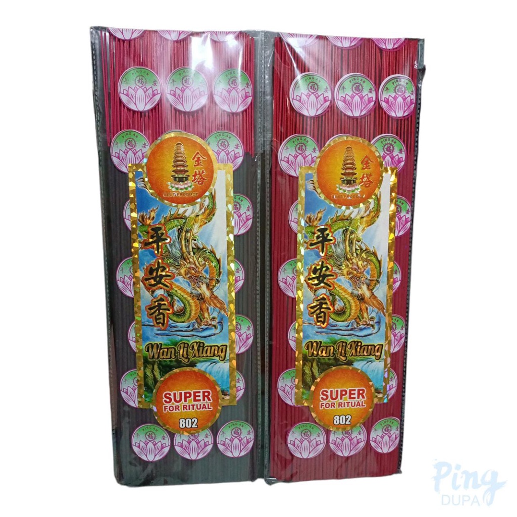 Dupa Apel Jin Pagoda 802 Kemasan Hio 4 Ons