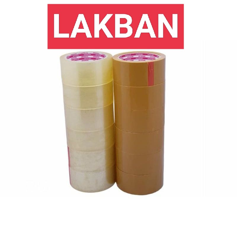 

S99 Lakban Bening Coklat 100 Yard Isolasi Tape OPP Murah