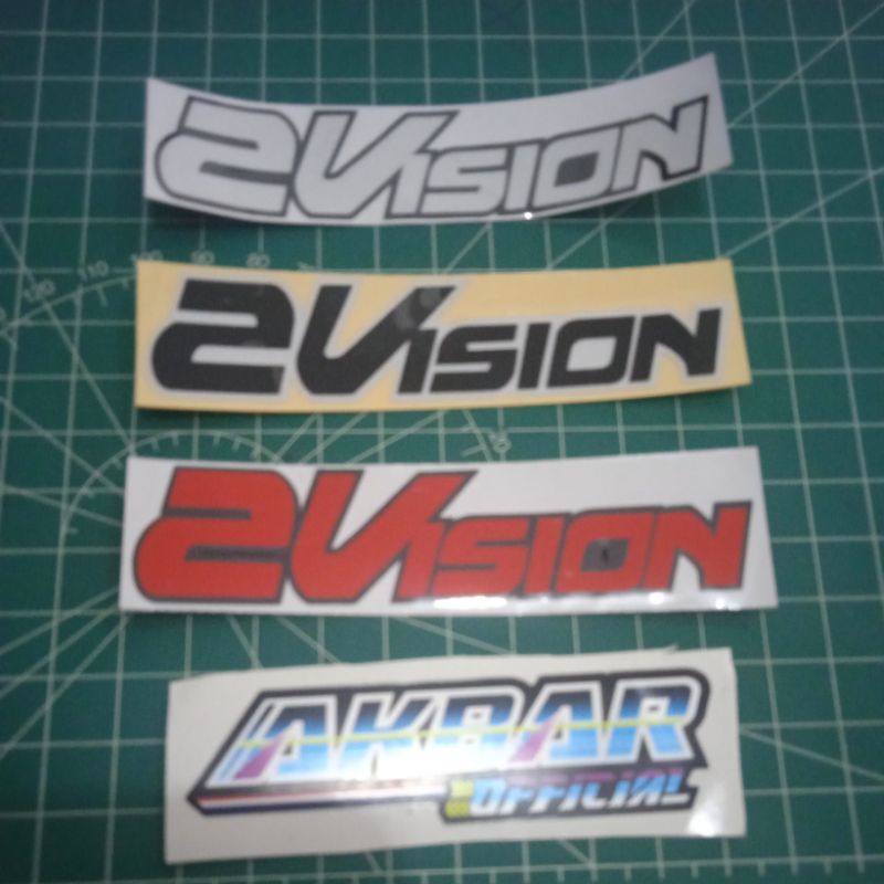 stiker helm 2vision