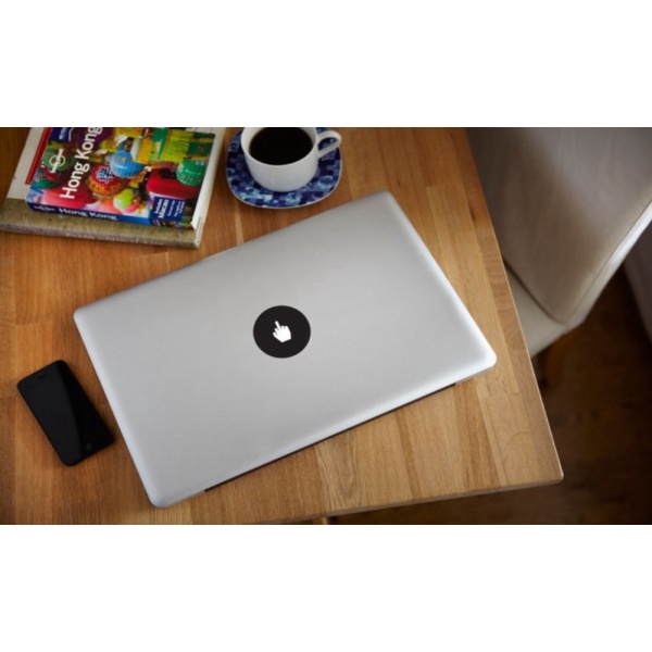 Decal Sticker Macbook Apple Jari Tengah Finger Logo Lucu Stiker Laptop Berkualitas
