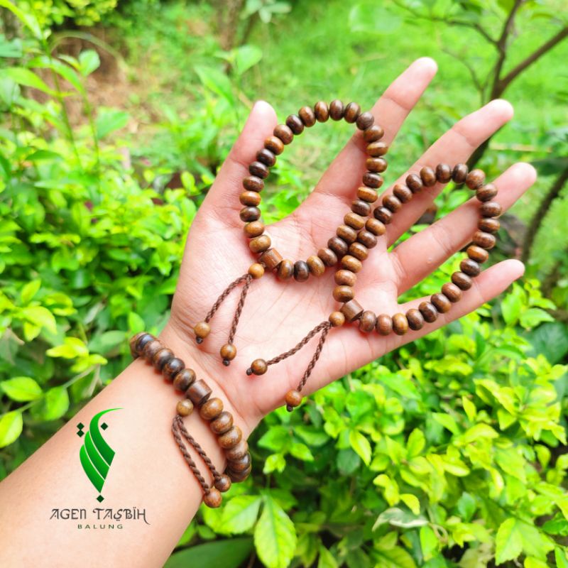 Gelang Kemuning Hitam Motif Pipih, Size 6mmx10mm