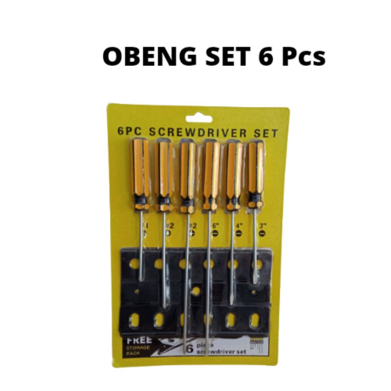 Obeng Set Radio / Obeng Radio / Obeng Set Kecil / Obeng Jam / Obeng 1 Set isi 6 pcs / Obeng Radio Pl