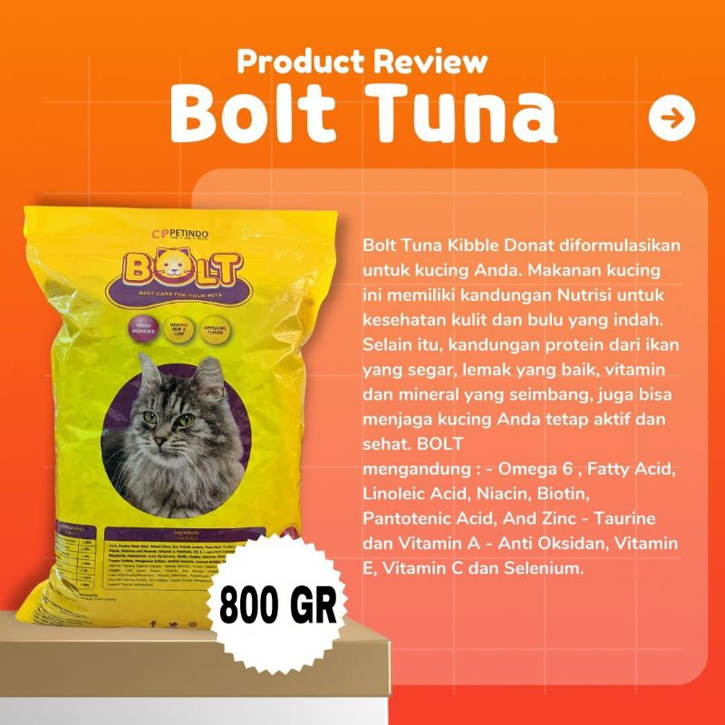 MAKANAN KUCING KERING BOLT REPACK