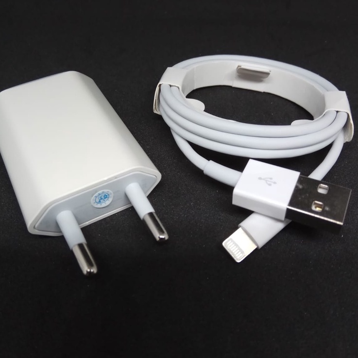 1 Set Lengkap Charger 5 Watt Adaptor + Kabel Data