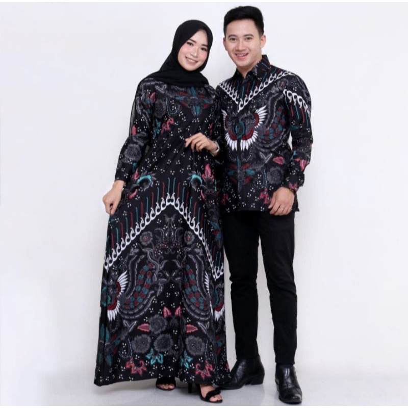 KEMEJA BATIK COUPLE BATIK SARIMBIT SUAMI ISTRI PRIA LENGAN PENDEK SIZE M L XL XXL BATIK/PEKALONGAN/TERBARU/BATIKWIN21