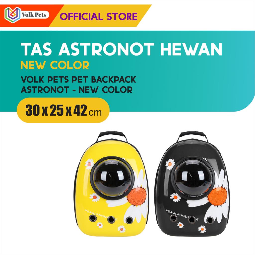 Volk Pets New Color Backpack  Astronot / Tas Ransel Astronot Hewan