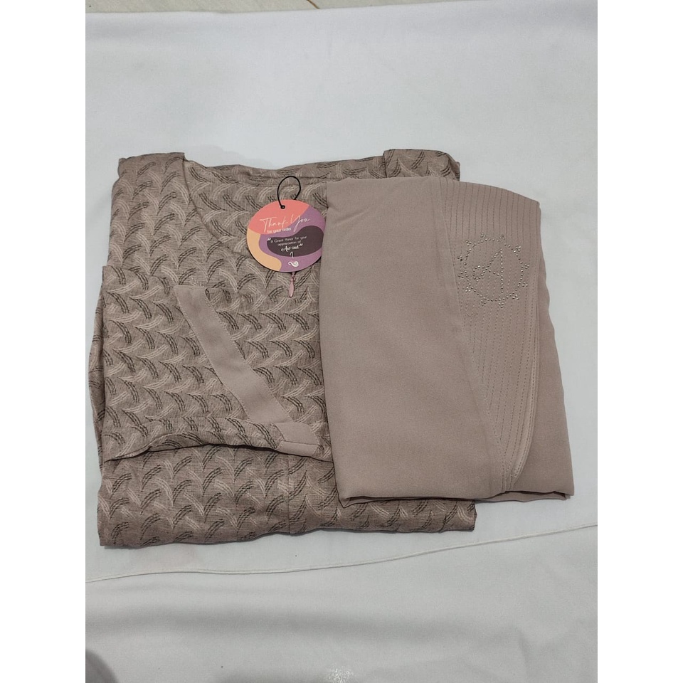 GAMIS SET KHIMAR JAGUAR AWIND SET KHIMAR CERUTY REALPICT SOFT NYAMAN MEWAH LUX OOTD FASHION WANITA MASA KI NI