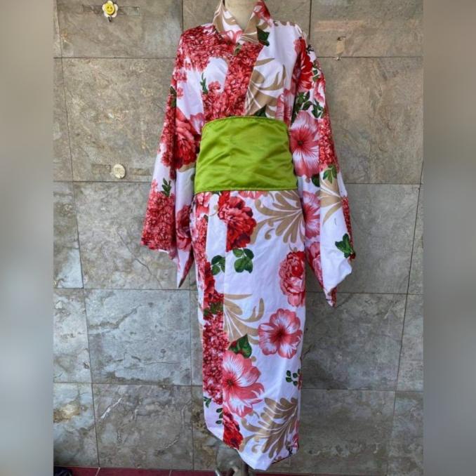 Jual Yukata Kimono Baju Adat Tradisional Jepang Obi Kostum Costume