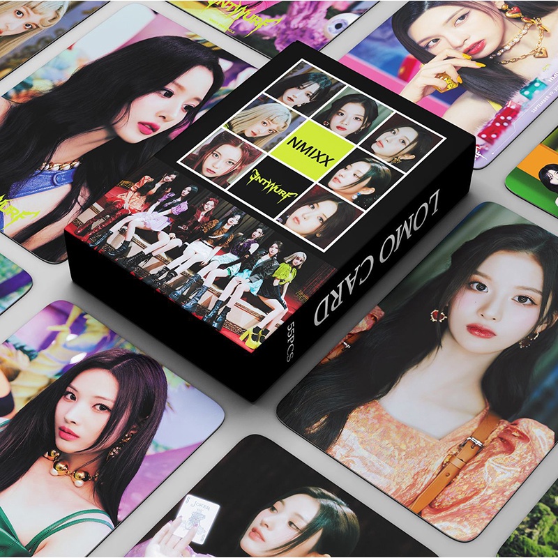 55pcs / box Kartu Foto Nmixxx ENTWURF MIXXPEDIA: PICK LA AD MARE Album