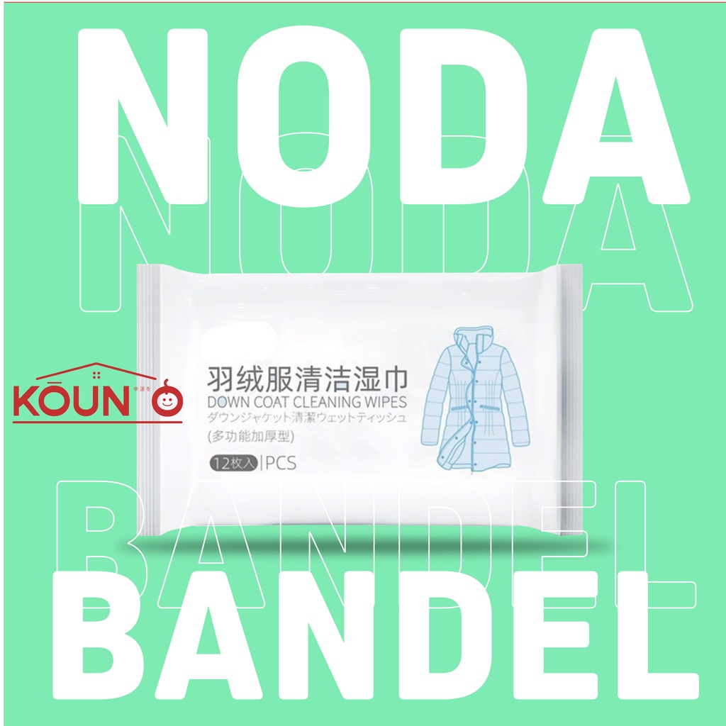 Kertas Tisu Basah Penghilang Noda Kotoran Baju Celana Cleaning Wipes Free Water Isi 12 Pcs