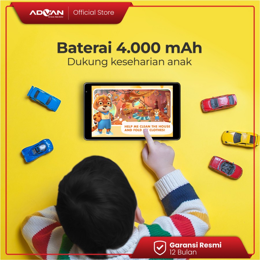 Advan Tab A8 3/32GB 8 Inch Tablet Android 11 Garansi Resmi