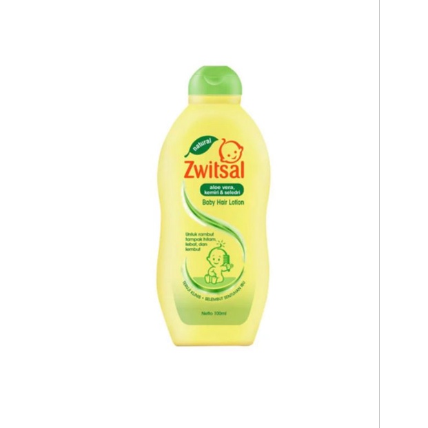 Zwitsal Natural Baby Hair Lotion , Shampo Aloe vera,kemiri &amp; seledri 100 ml