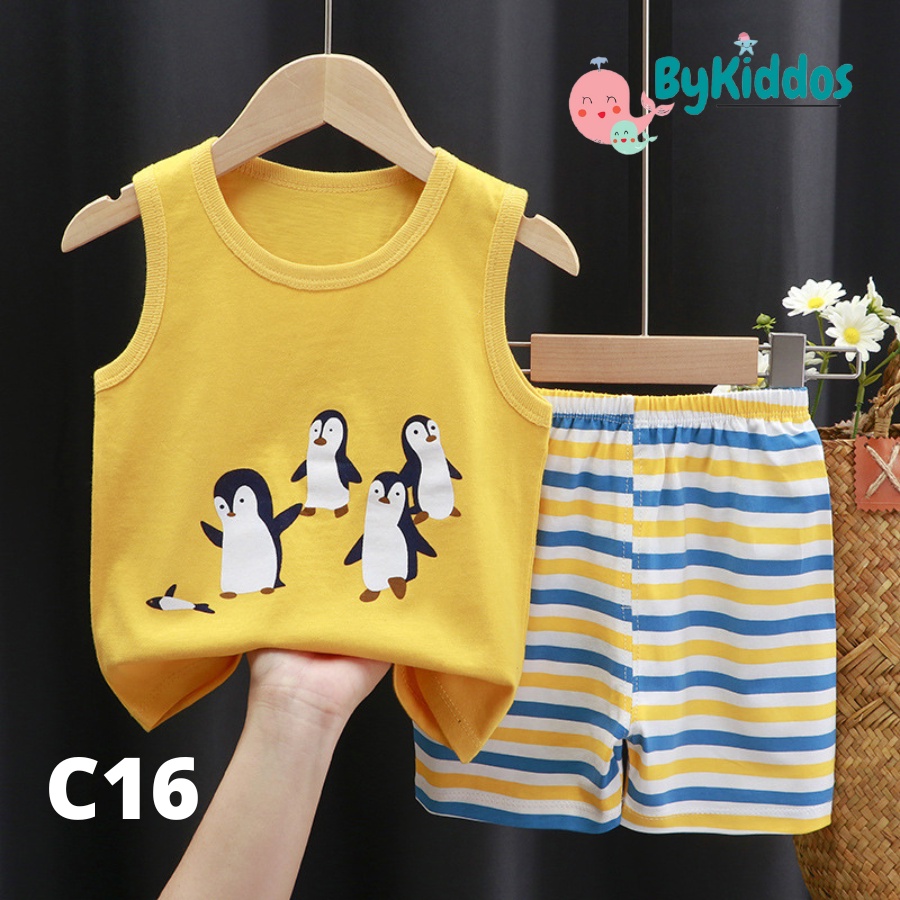 ByKiddos - Setelan Anak Import / Kaos Anak Cowok / Baju Bayi Oblong Tanpa Lengan Import PART 2