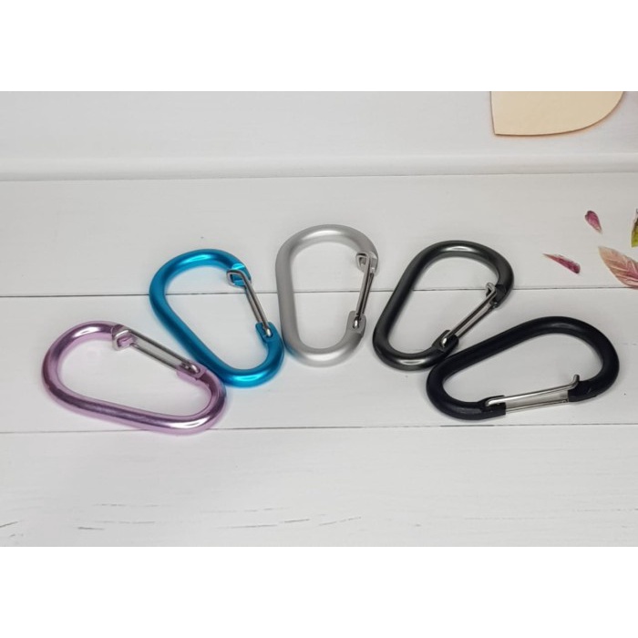 Carabiner 5D Gantungan Aluminium Pengait Barang Tebal Kuat candytone