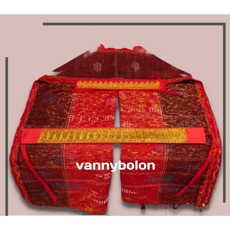 Ulos Penari Adat Batak Toba Anak Perempuan Paket Ikat Kepala Ulos Batak Dan Ikat Pinggang