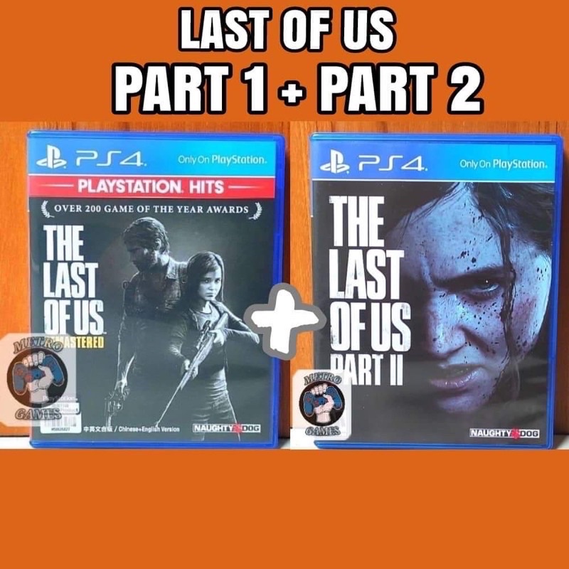 Paket Kaset The Last of Us 1 + 2 PS4 Region 3 Asia TLOU II Playstation PS 4 5 Tlou2 Reg 3 Tlouii Las Part 2 Thelastofus CD BD Game 1 remastered lastofus tlou ii remaster terbaru ori joel bundle bundel