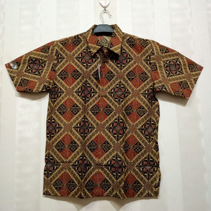 Jual BATIK DANAR HADI BAJU BATIK PRIA LENGAN PENDEK BAJU BATIK KERJA ...