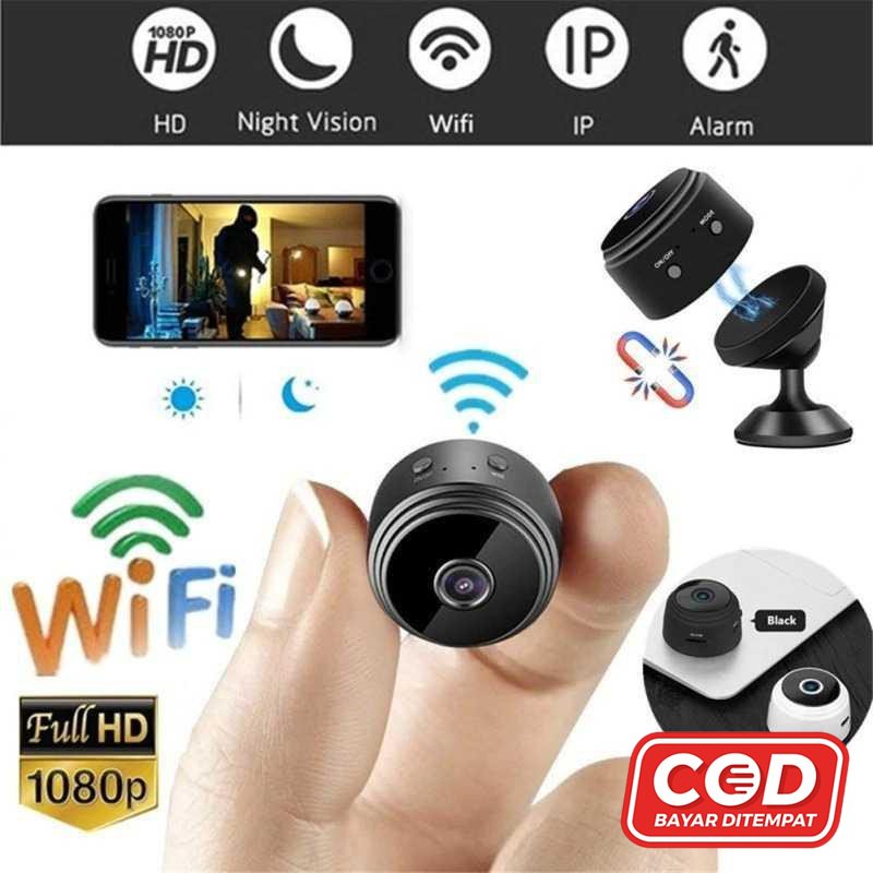 Taffware Mini WiFi IP Camera CCTV 1080P - A9 Kamera CCTV Wifi Kamera Pengintai CCTV mini CCTV Rechar