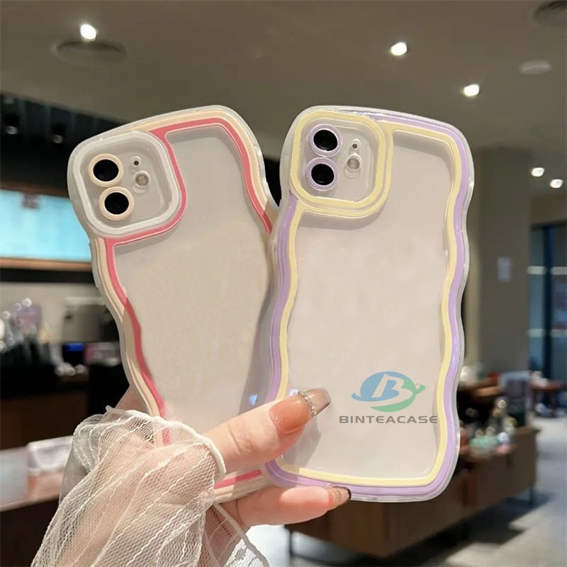 Casing TPU Realme C35 C31 C30 C33 9i 6i 5s 5i C15 C25s C21Y C11 C12 C25Y C11 2021 C2 C3 A1K A76 A96 Motif Garis