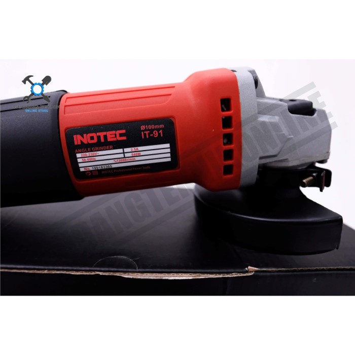 Mesin Gerinda Grenda Tangan 4&quot; Listrik IT 91 INOTEC / Angle Grinder Electric 4 Inch 540 Watt IT91 INOTEC