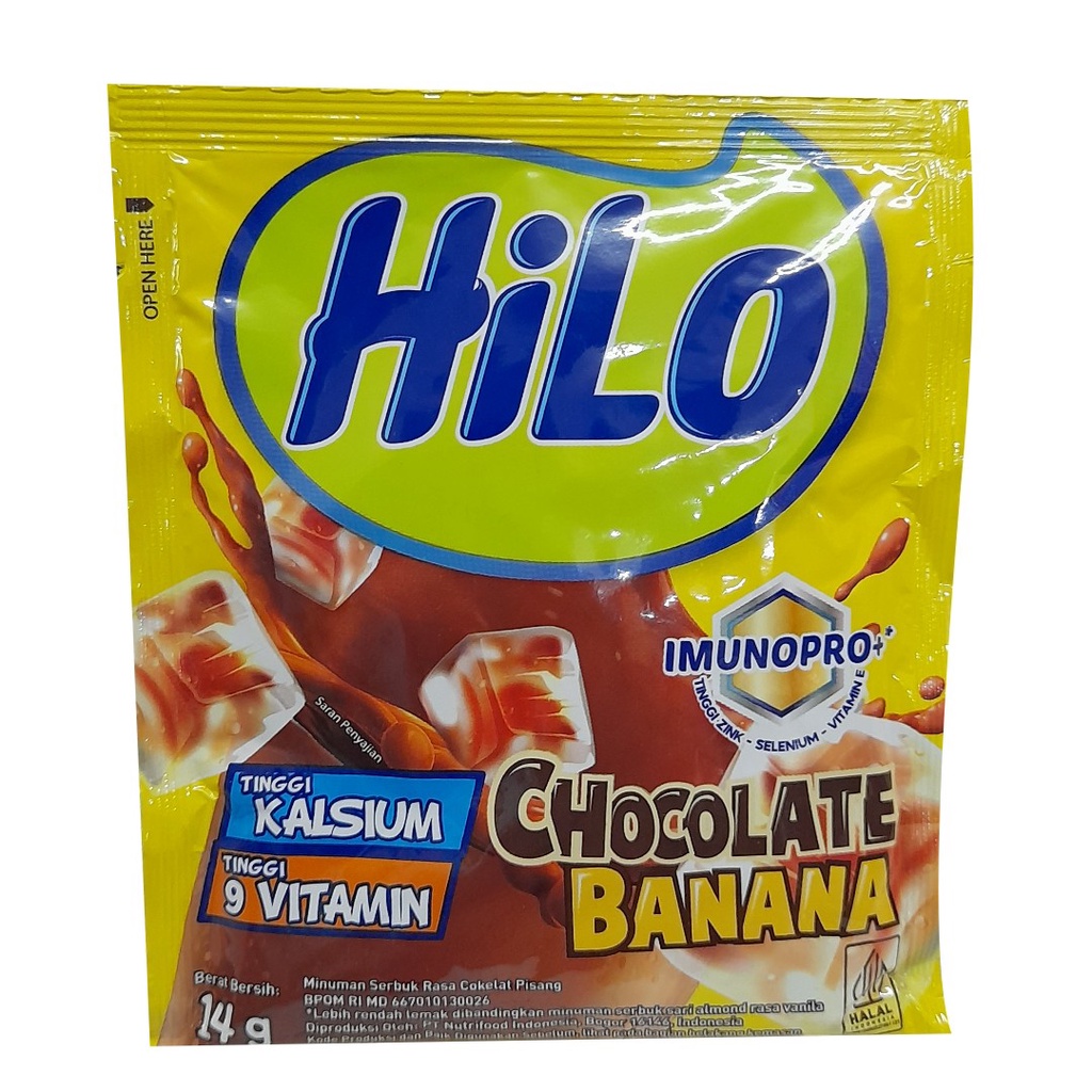 

Hilo Chocolate Banana Tinggi Kalsium Sachet 14 gr
