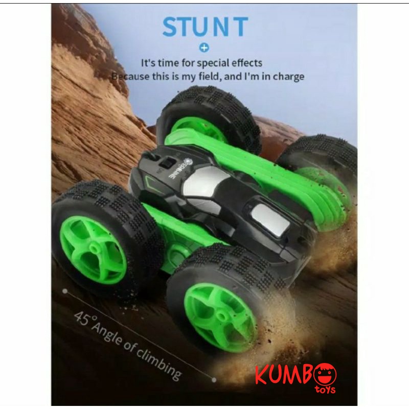 Mainan Mobil Remote RC Stunt Car 360 Double Side Roll