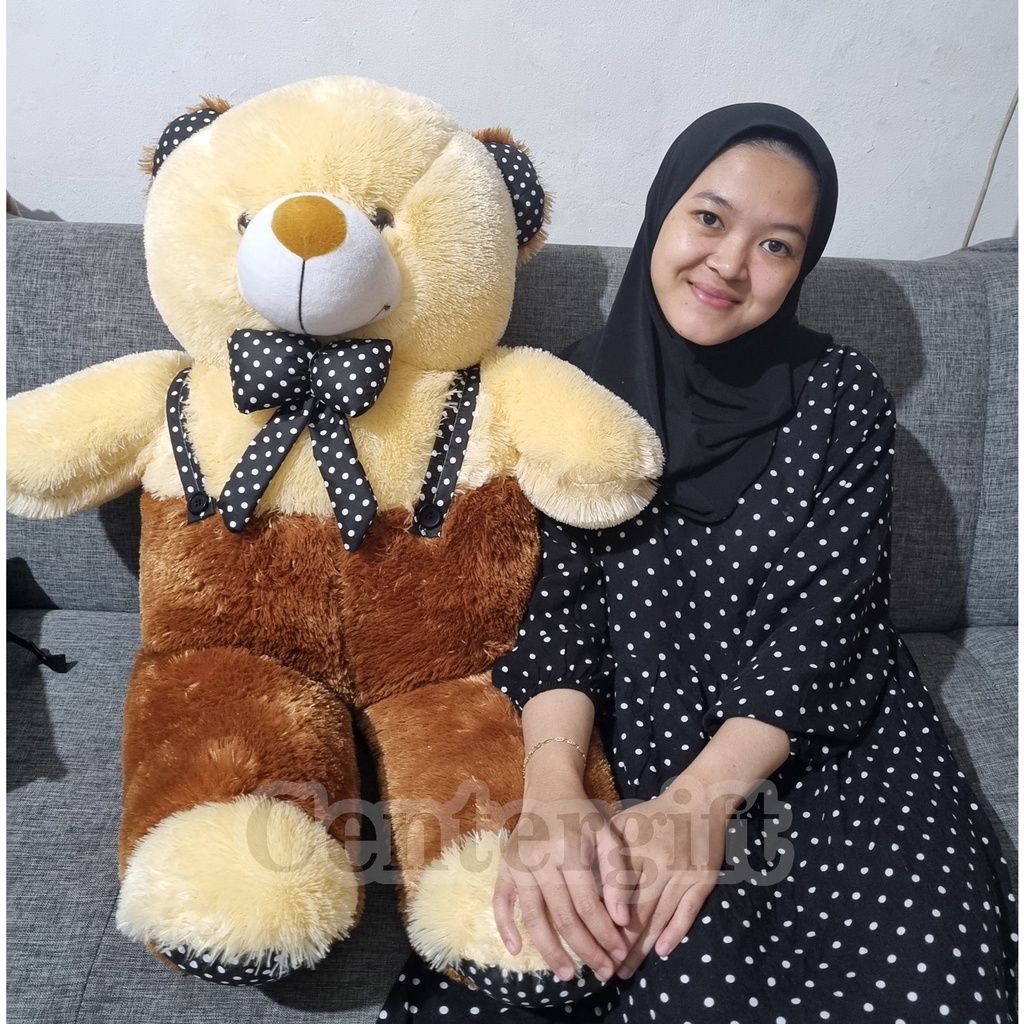 Boneka Teddy Bear Jojon Super Jumbo Boneka Beruang Raksasa 1.1Meter