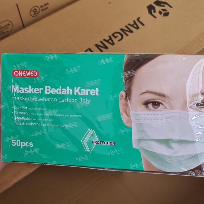 masker onemed medis 50 pcs karet hijau/ masker hijau onemed t-mogasehat-1 Juara